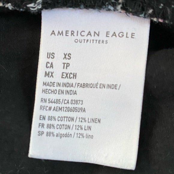 AMERICAN EAGLE OUTFITTERS Printed Floral Cami Crop Top Adjustable Straps XS - Picture 4 of 7